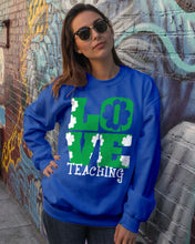 Load image into Gallery viewer, Teaching Love Clover St Patrick's Day Gift Sweatshirt