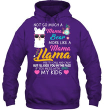 Load image into Gallery viewer, No So Much A Mama Bear More Like A Mama Llama Hoodie