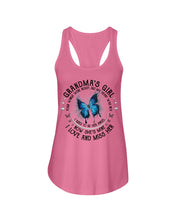 Load image into Gallery viewer, Blue Butterfly Gift For Angel Grandma Your Wings Were Ready Ladies Flowy Tank