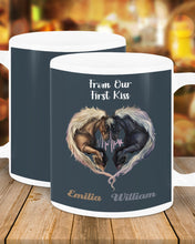 Load image into Gallery viewer, Horses From Our First Kiss Custom Name Gift For Girlfriend Mug