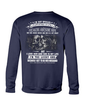 Load image into Gallery viewer, Amazing Gift For Husband She Love Me So Much Skull Sweatshirt