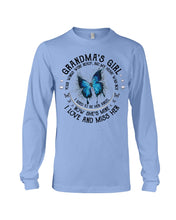 Load image into Gallery viewer, Blue Butterfly Gift For Angel Grandma Your Wings Were Ready Unisex Long Sleeve