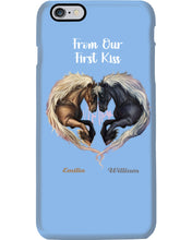 Load image into Gallery viewer, Horses From Our First Kiss Custom Name Gift For Girlfriend Phone case