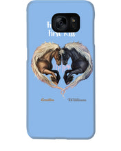 Load image into Gallery viewer, Horses From Our First Kiss Custom Name Gift For Girlfriend Phone case