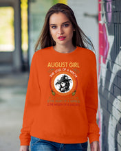 Load image into Gallery viewer, Birthday Gift For August Girl The Soul Of A Witch Sweatshirt