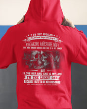 Load image into Gallery viewer, Amazing Gift For Husband She Love Me So Much Skull Hoodie