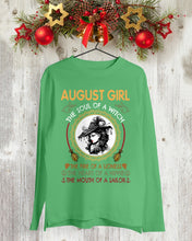 Load image into Gallery viewer, Birthday Gift For August Girl The Soul Of A Witch Unisex Long Sleeve