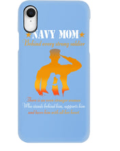 Load image into Gallery viewer, Son Gift For Navy Mom Behind Every Strong Soldier Phone case