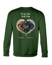 Load image into Gallery viewer, Horses From Our First Kiss Custom Name Gift For Girlfriend Sweatshirt