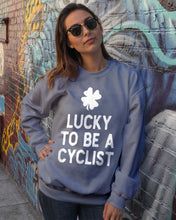 Load image into Gallery viewer, Lucky To Be A Biker Pilot Clover St Patrick's Day Gift Sweatshirt