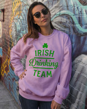 Load image into Gallery viewer, Irsih Drinking Team Green Shamrock St Patrick's Day Sweatshirt
