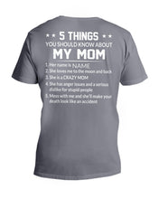 Load image into Gallery viewer, Five Things You Should Know About Mom Guys V-Neck