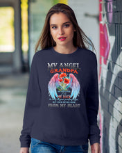 Load image into Gallery viewer, My Angel Grandpa Who Watched Over My Back Sweatshirt