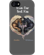 Load image into Gallery viewer, Horses From Our First Kiss Custom Name Gift For Girlfriend Phone case