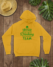 Load image into Gallery viewer, Irsih Drinking Team Green Shamrock St Patrick's Day Hoodie