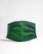 Load image into Gallery viewer, Irsih Drinking Team Green Shamrock St Patrick's Day Cloth Face Mask