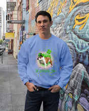 Load image into Gallery viewer, Bulldog Leprechaun Clover St Patrick's Day Gift For Dog Lovers Sweatshirt