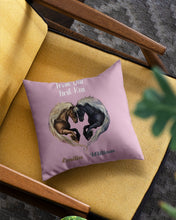 Load image into Gallery viewer, Horses From Our First Kiss Custom Name Gift For Girlfriend Pillow Cover