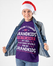 Load image into Gallery viewer, I Could Change The World For My Grandkids Ladies Tee