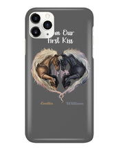 Load image into Gallery viewer, Horses From Our First Kiss Custom Name Gift For Girlfriend Phone case