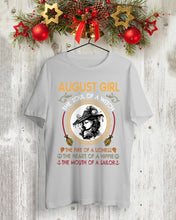 Load image into Gallery viewer, Birthday Gift For August Girl The Soul Of A Witch Guys Tee
