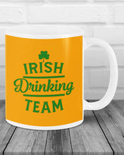 Load image into Gallery viewer, Irsih Drinking Team Green Shamrock St Patrick's Day Mug