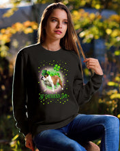 Load image into Gallery viewer, Bulldog Leprechaun Clover St Patrick's Day Gift For Dog Lovers Sweatshirt