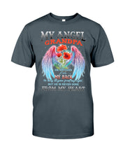 Load image into Gallery viewer, My Angel Grandpa Who Watched Over My Back Guys Tee