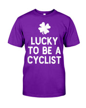 Load image into Gallery viewer, Lucky To Be A Biker Pilot Clover St Patrick's Day Gift Guys Tee