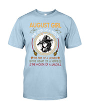 Load image into Gallery viewer, Birthday Gift For August Girl The Soul Of A Witch Guys Tee