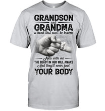 Load image into Gallery viewer, Can't Be Broken Grandma And Grandson Guys Tee
