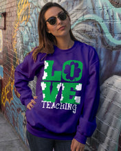 Load image into Gallery viewer, Teaching Love Clover St Patrick's Day Gift Sweatshirt
