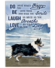 Load image into Gallery viewer, Australian Shepherd Dog Do What Makes Happy You Gift For Dog Lovers Vertical Poster