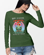Load image into Gallery viewer, My Angel Grandpa Who Watched Over My Back Unisex Long Sleeve