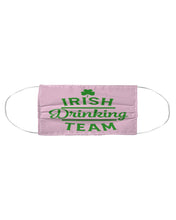 Load image into Gallery viewer, Irsih Drinking Team Green Shamrock St Patrick's Day Cloth Face Mask