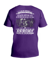 Load image into Gallery viewer, Amazing Gift For Husband She Love Me So Much Skull Guys V-Neck