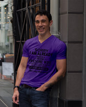 Load image into Gallery viewer, I Am Already Taken By A Freaking Awesome Wife Guys V-Neck