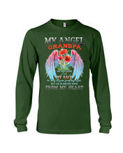 Load image into Gallery viewer, My Angel Grandpa Who Watched Over My Back Unisex Long Sleeve