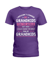 Load image into Gallery viewer, I Could Change The World For My Grandkids Ladies Tee