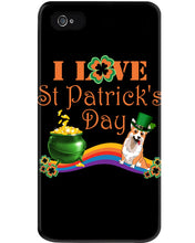 Load image into Gallery viewer, Corgi Sitting On Rainbow I Love St Patrick's Day Gift For Dog Lovers Phone case