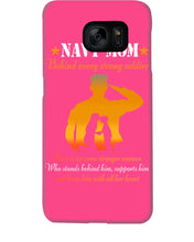 Load image into Gallery viewer, Son Gift For Navy Mom Behind Every Strong Soldier Phone case