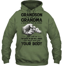 Load image into Gallery viewer, Can't Be Broken Grandma And Grandson Hoodie