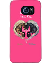 Load image into Gallery viewer, Horses From Our First Kiss Custom Name Gift For Girlfriend Phone case