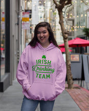 Load image into Gallery viewer, Irsih Drinking Team Green Shamrock St Patrick's Day Hoodie