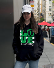 Load image into Gallery viewer, Teaching Love Clover St Patrick's Day Gift Hoodie