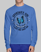 Load image into Gallery viewer, Blue Butterfly Gift For Angel Grandma Your Wings Were Ready Unisex Long Sleeve