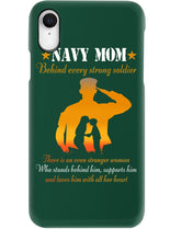 Load image into Gallery viewer, Son Gift For Navy Mom Behind Every Strong Soldier Phone case