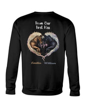 Load image into Gallery viewer, Horses From Our First Kiss Custom Name Gift For Girlfriend Sweatshirt