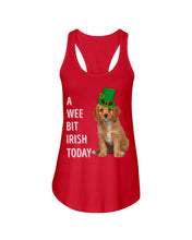 Load image into Gallery viewer, Cavapoo Irish Today Green St. Patrick's Day Printed Mug Ladies Flowy Tank
