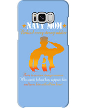 Load image into Gallery viewer, Son Gift For Navy Mom Behind Every Strong Soldier Phone case